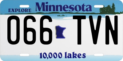 MN license plate 066TVN