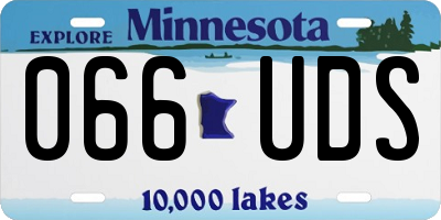 MN license plate 066UDS
