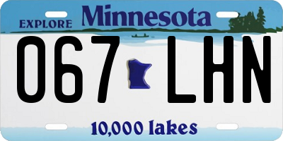 MN license plate 067LHN