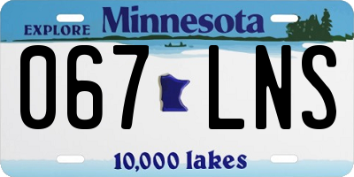 MN license plate 067LNS