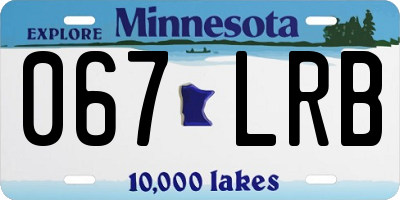 MN license plate 067LRB