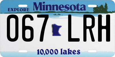 MN license plate 067LRH
