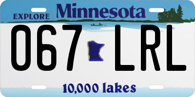 MN license plate 067LRL