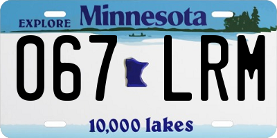 MN license plate 067LRM