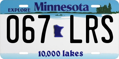 MN license plate 067LRS