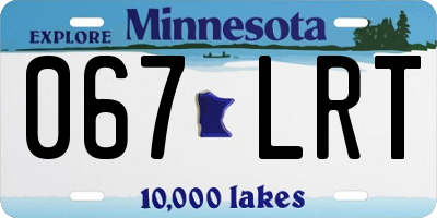 MN license plate 067LRT