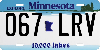 MN license plate 067LRV