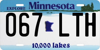 MN license plate 067LTH