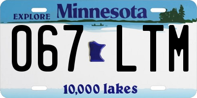 MN license plate 067LTM