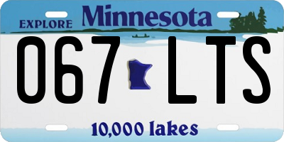 MN license plate 067LTS