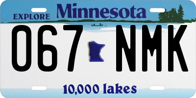 MN license plate 067NMK