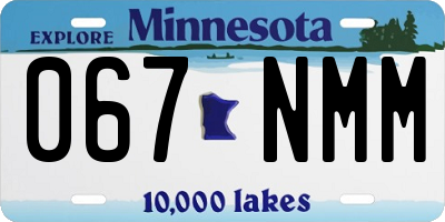 MN license plate 067NMM