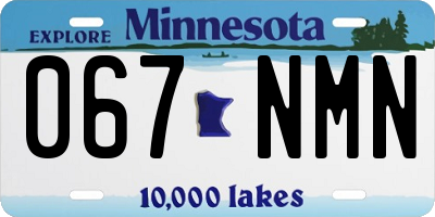 MN license plate 067NMN