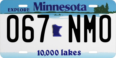 MN license plate 067NMO