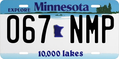 MN license plate 067NMP