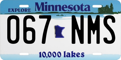 MN license plate 067NMS