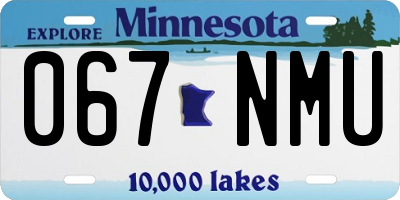 MN license plate 067NMU