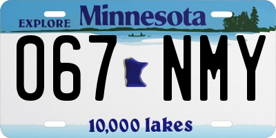 MN license plate 067NMY
