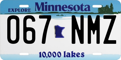 MN license plate 067NMZ
