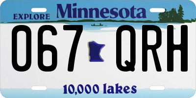 MN license plate 067QRH