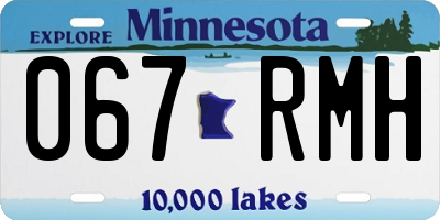 MN license plate 067RMH
