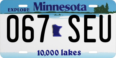 MN license plate 067SEU