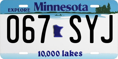 MN license plate 067SYJ
