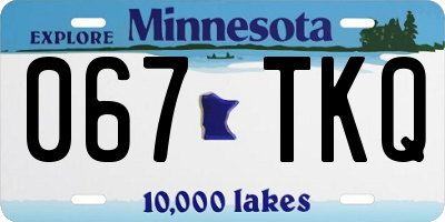 MN license plate 067TKQ