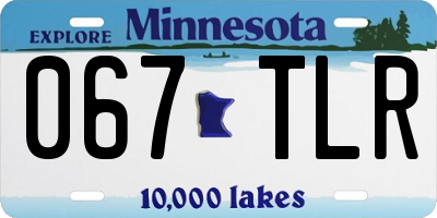 MN license plate 067TLR