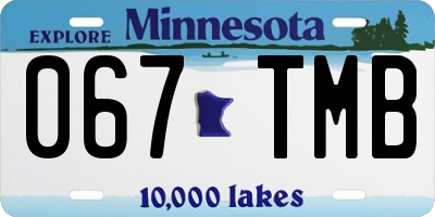 MN license plate 067TMB