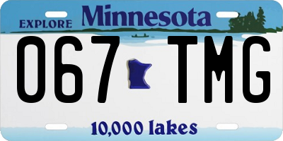 MN license plate 067TMG