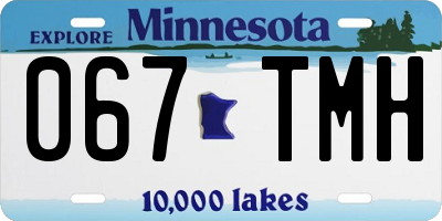 MN license plate 067TMH