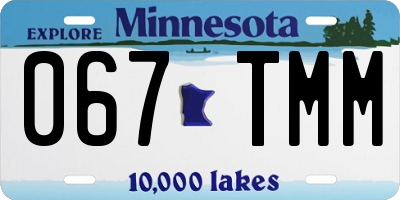 MN license plate 067TMM