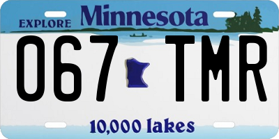 MN license plate 067TMR