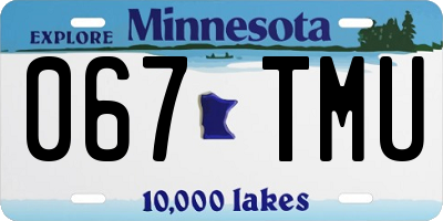 MN license plate 067TMU