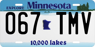 MN license plate 067TMV