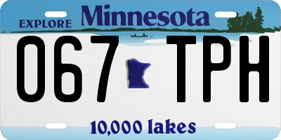 MN license plate 067TPH