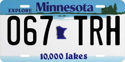 MN license plate 067TRH