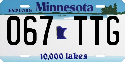 MN license plate 067TTG
