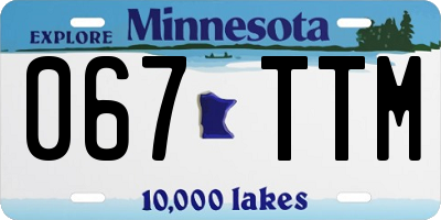 MN license plate 067TTM