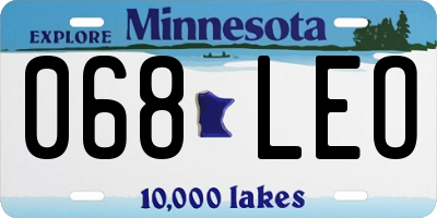 MN license plate 068LEO