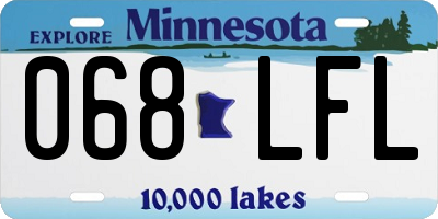 MN license plate 068LFL