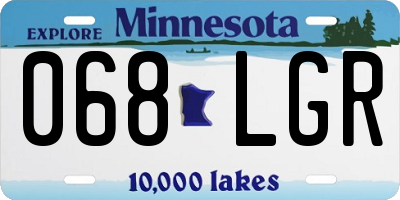 MN license plate 068LGR