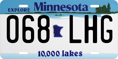MN license plate 068LHG