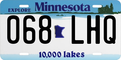 MN license plate 068LHQ