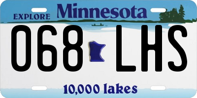 MN license plate 068LHS