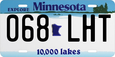 MN license plate 068LHT