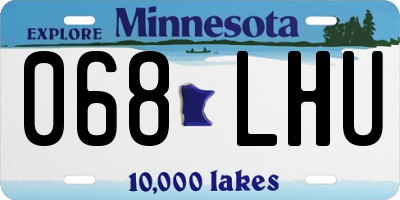MN license plate 068LHU