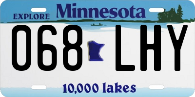 MN license plate 068LHY