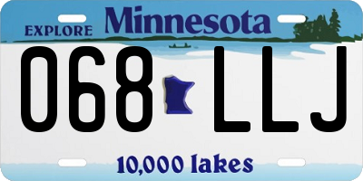 MN license plate 068LLJ